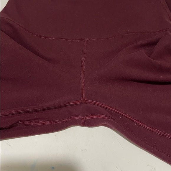 Lululemon Athletica High-Waisted Burgundy Leggins Size: 4 - Picture 7 of 10